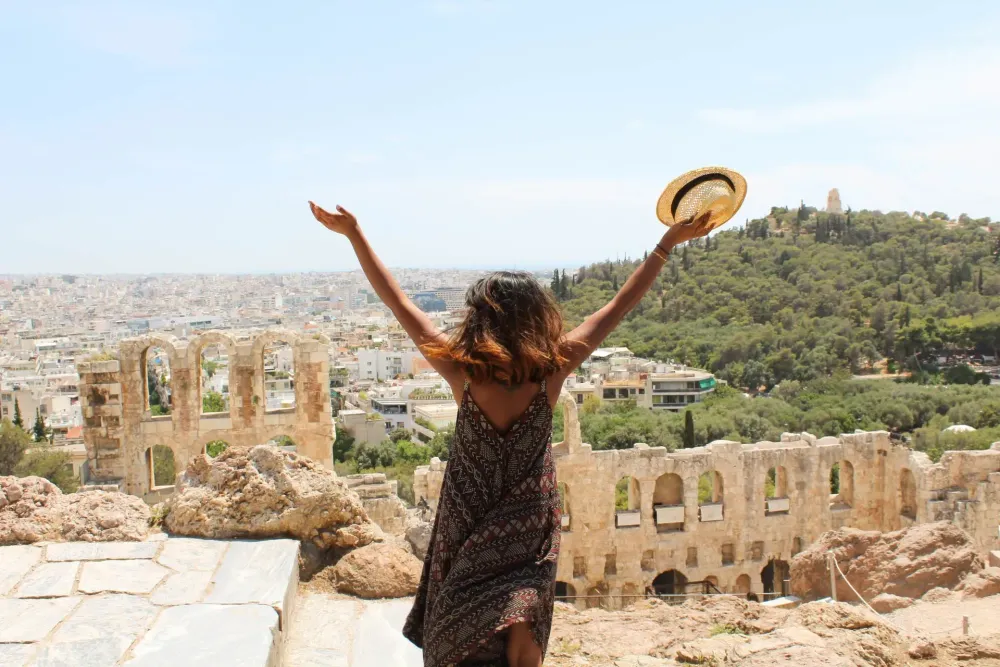 Athens Greece cheapest places to fly spring.